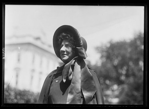 Evangeline Booth, White House in background. Washington, D.C.