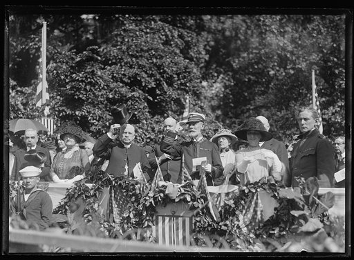 Unveiling the memorial of Rear Admiral Samuel Francis DuPont at DuPont Circle