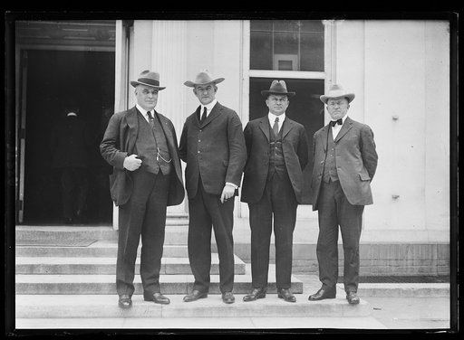 Left to right: W.C. Sproul, Pa.; T.E. Campbell, Arizona; Chas T. Mabey, Utah; & D.W. Davis, Idaho [White House, Washington, D.C.