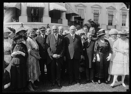 Baron Sotokichi Urir Admiral of the Japanese Navy [with President and Mrs. Harding, John W. Weeks, Henry Wilson and others at the White House, Washington, D.C.