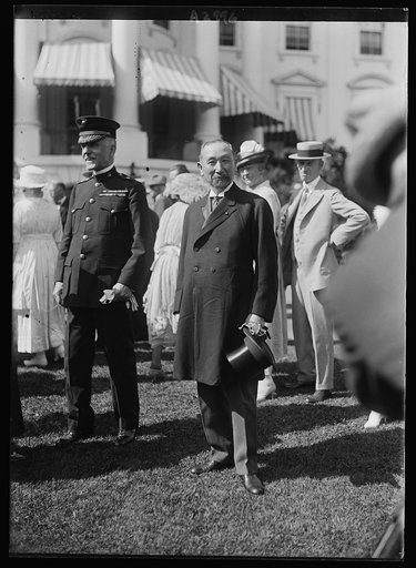 Baron Sotokichi Urir Admiral of the Japanese Navy at White House, Washington, D.C.