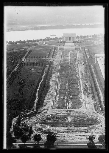Aerial view of Lincoln Memorial, Washington, D.C.