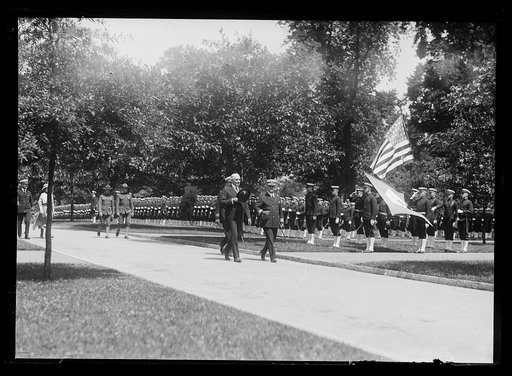 President Harding at U.S. Naval Academy, Annapolis, Maryland