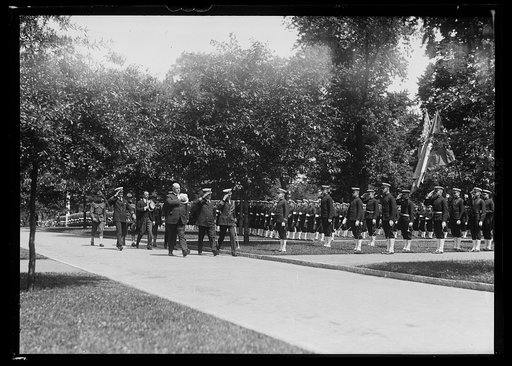 President Harding at U.S. Naval Academy, Annapolis, Maryland