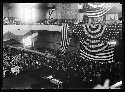 President Harding at U.S. Naval Academy, Annapolis, Maryland