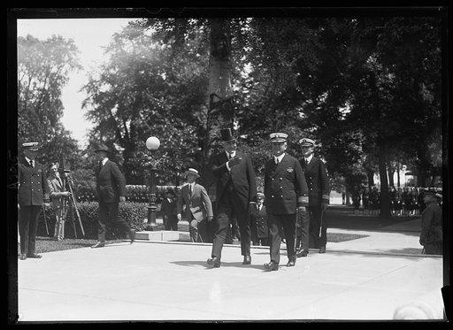 President Harding at U.S. Naval Academy, Annapolis, Maryland