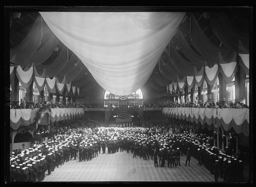 President Harding at U.S. Naval Academy, Annapolis, Maryland