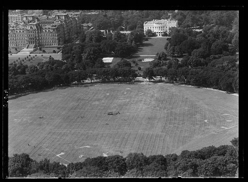 Aerial view of White House, Washington, D.C.