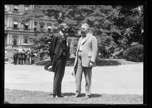 Resident Commissioner of Puerto Rico [at White House; State, War and Navy Building in background, Washington, D.C.