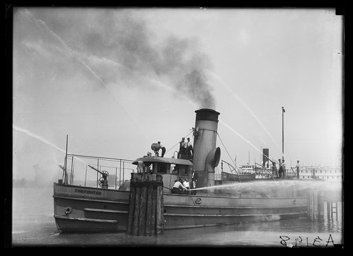 Firefighter boat