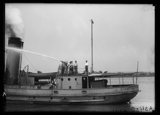 Firefighter boat