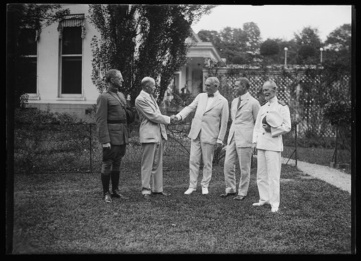 President Harding with group. White House, Washington, D.C.