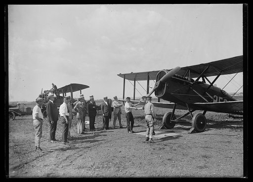 Group at airplane
