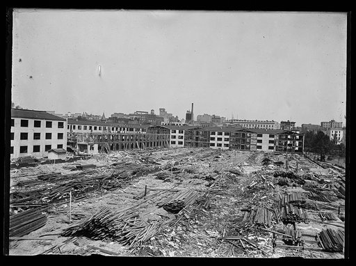 Building demolition site