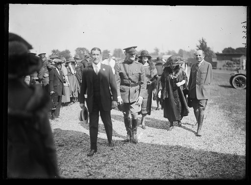 John J. Pershing walking with group