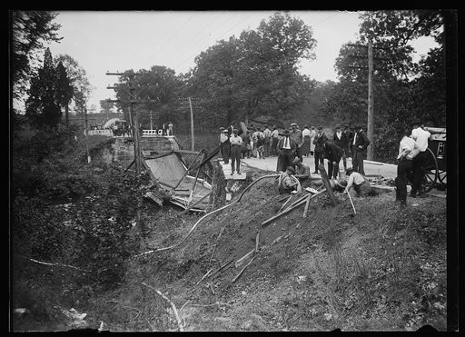 Collapsed bridge