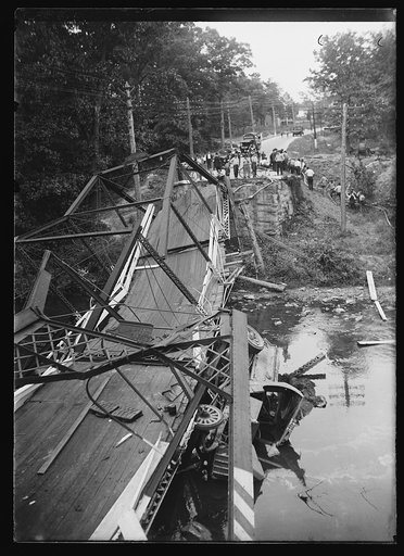 Collapsed bridge