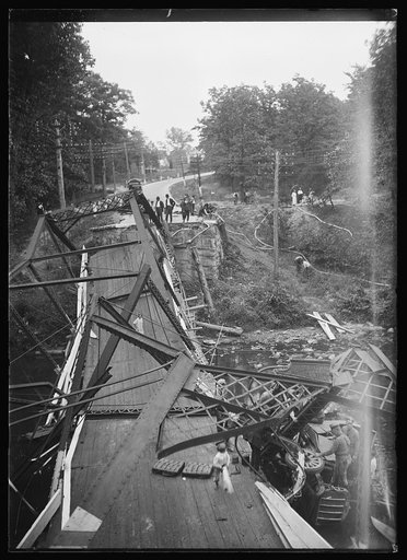 Collapsed bridge