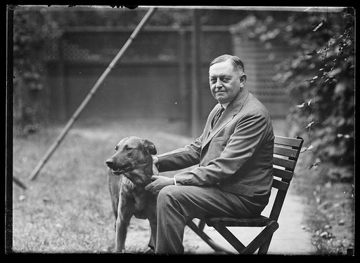 Oscar Underwood with dog