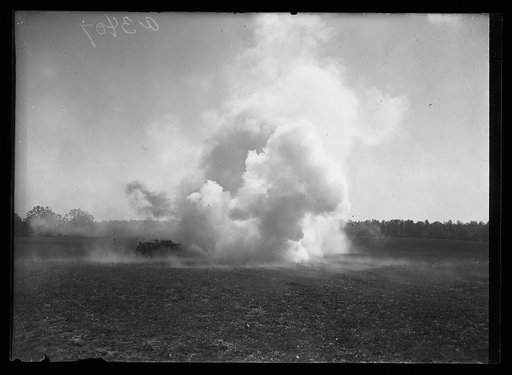 Marine maneuvers at Wilderness Battlefield, Virginia, Oct. 1921