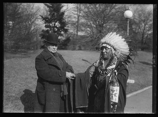 Gen. Hugh L. Scott & Chief Chas. McDonald of Inca City, Okla.