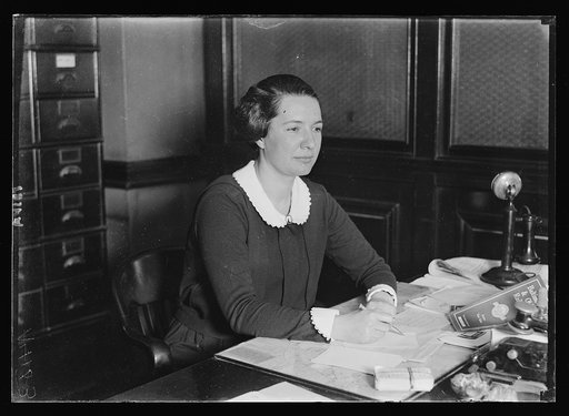 Miss M.T. Gessner, the only woman passenger agent in the U.S. Miss Gessner is employed in the Baltimore office of the Baltimore and Ohio Railroad Co.
