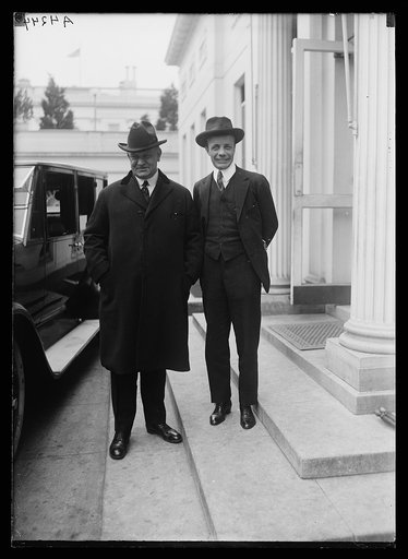 Edwin Denby? and Theodore Roosevelt, Jr., right. White House, Washington, D.C.