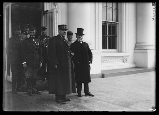 J.J. Jusserand, right. White House, Washington, D.C.