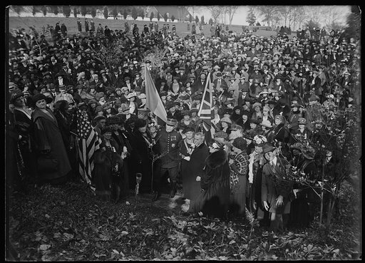 J.J. Jusserand and large group at tree planting