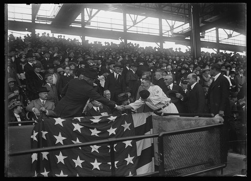 Stands at baseball game, Washington