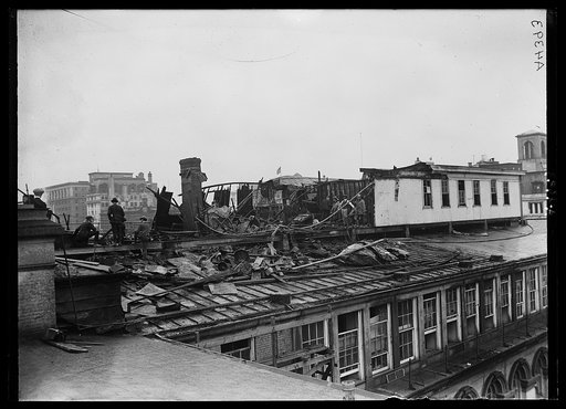 Second Treasury fire (roof)