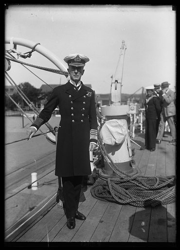 Admiral Wilson on board the Pres.'s new yacht