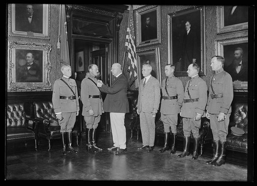 John W. Weeks with military group