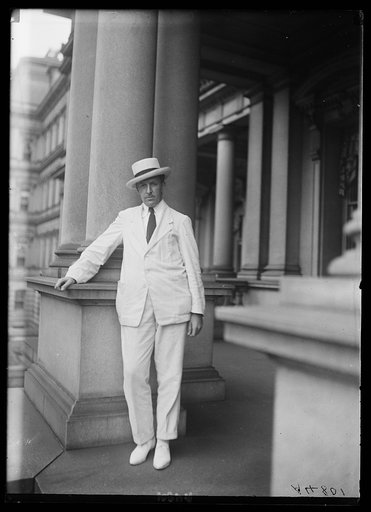 Man at State, War and Navy Building, Washington, D.C.