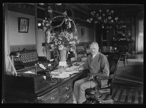 John J. Pershing at desk