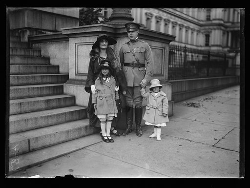 Family group at State, War and Navy Building, Washington, D.C.