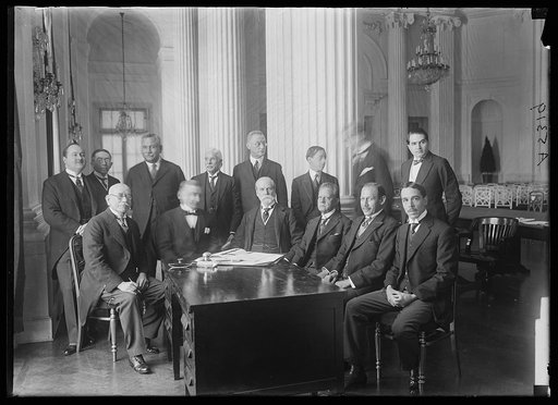 Charles Evans Hughes with group