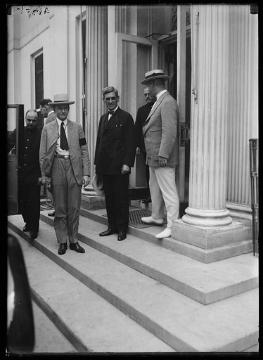Calvin Coolidge, left. White House, Washington, D.C.