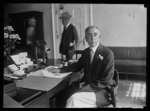 C. Bascom Slemp at desk