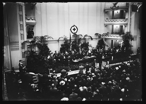 Pres. Coolidge first public address. Made in Continental Hall before Annual Meeting of Amer. Red Cross [White House, Washington, D.C.
