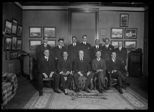 Group; Charles Evans Hughes and Andrew W. Mellon, front center