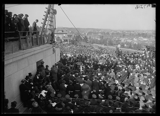 Laying cornerstone of Geo. Washington Memorial