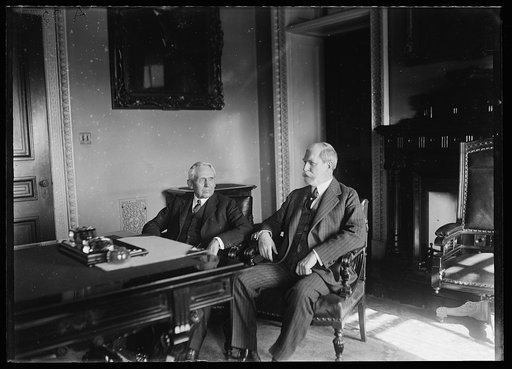 Frank Kellogg and Charles Evans Hughes