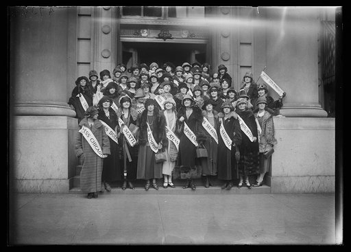 Group of women representing cities for pagent?