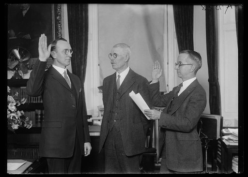 Hubert Work, center
