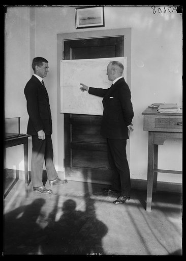 Capt. Frank R. McCary and Admiral Moffett
