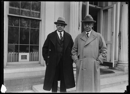 James J. Davis and unidentified outside White House, Washington, D.C.
