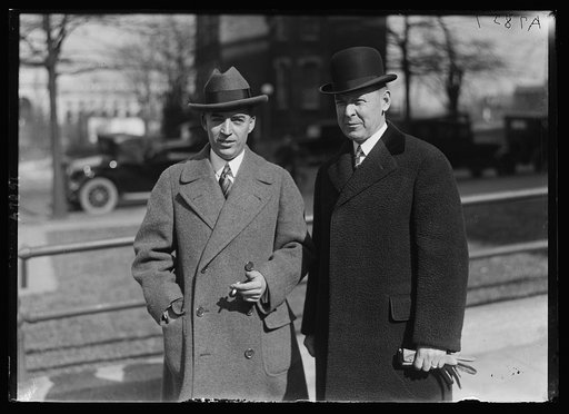 Roy D. Moore, left, and Louis H. Brush, owners of the Marion Star, former Pres. Harding's paper