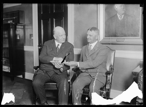 Admiral Robt. E. Coontz, former Chief of Operations, U.S. Navy with former Secy. of Navy Denby