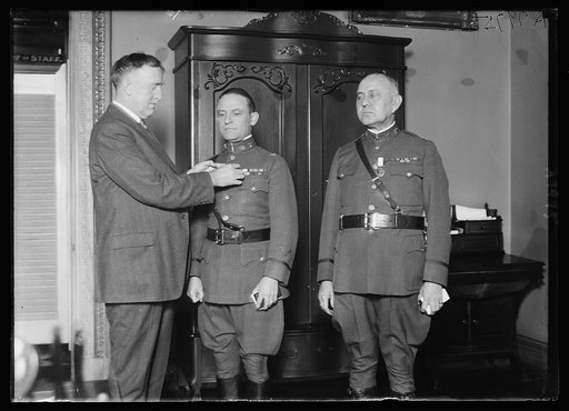 Maj. Gen. John L. Hines, Deputy Chief of Staff, today decorated Col. Perry L. Miles, Infantry, with Distinguished Service Cross